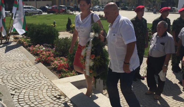 Социалистите в Сливен участваха в честването на 130-годишнината от Съединението